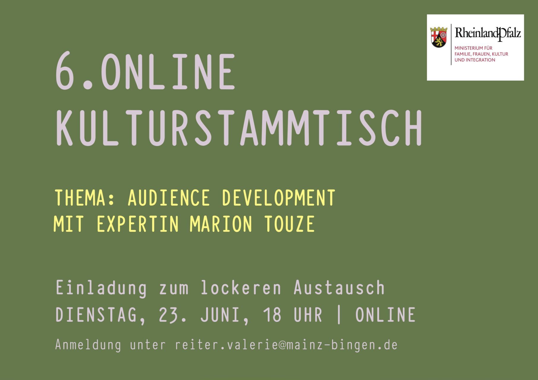 Einladung: Online-Kulturstammtisch "Audience Development" am 23. Juni Einladung_Kulturstammtisch 23.06.2026