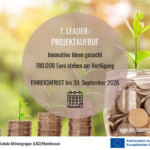 7. Förderaufruf der LAG Rheinhessen gestartet 7. LEADER-Projektaufruf_final1